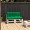 vidaXL - Palletkussens - 2 - st - stof - groen