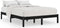 vidaXL - Bedframe - massief - hout - zwart - 180x200 - cm