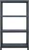 vidaXL - Opbergrek - 200 - kg - 80x40x138 - cm - kunststof - zwart