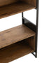 J-Line rek - hout/metaal - zwart/naturel - small