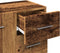 vidaXL - Wastafelkast - 63x30x54 - cm - bewerkt - hout - oud - houtkleurig