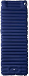 vidaXL - Kampeermatras - met - kussen - zelfopblazend - 1-persoons - marineblauw