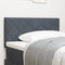 vidaXL - Hoofdbord - in - Donkergrijs - met - Diamantpatroon - - - 90 - cm - Velvet