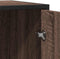 vidaXL - Dressoir - 62x35x76 - cm - bewerkt - hout - bruin - eikenkleur