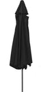 vidaXL - Parasol - met - metalen - paal - 390 - cm - zwart
