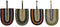 Wanddecoratie DKD Home Decor 46 x 1 x 26 cm Multicolour Orientaals (4 Onderdelen)