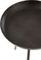 J-Line bijzettafel Plateau Rond - metaal - donkergrijs - set van 3