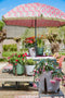 In The Mood Collection Mitchell Parasol - Stokparasol - Kantelbaar - Fuchsia - H238 x Ø220 cm