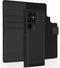 Accezz Samsung Galaxy S22 Ultra - 2 in 1 Wallet Book Case - Echt Nappa leer met uitneembare backcover - Zwart