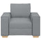 Sofa Stoel Lichtgrijs 60 cm Stof