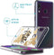 iMoshion Design voor de Samsung Galaxy A40 hoesje - Let's Go Travel - Zwart / Goud