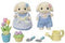 Sylvanian Families 5736 Tuinierenset Bloemen Hangoorkonijn Broer& Zus- 2 fluweelzachte speelfiguren