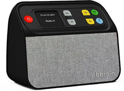 BBrain Muziekspeler - DAB+ Senioren radio - Eenvoudig te bedienen met één knop - Zwart