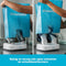Shoefresh Opod - Schoenenzak voor open schoenen en scheenbeschermers - Ademend materiaal - Blauw