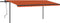 vidaXL - Luifel - automatisch - met - LED - en - windsensor - 5x3 - m - oranje - en - bruin