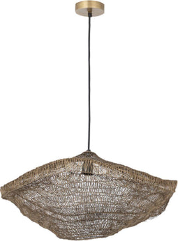 PTMD Lailaa Brass Iron Ceiling Lamp Wavy S