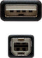 Nanocable 10.01.0103-BK - USB A-B Kabel - 1,8 m Mannelijk/Mannelijk - Zwart