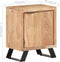 vidaXL - Nachtkastje - met - natuurlijke - rand - 40x30x50 - cm - massief - acaciahout