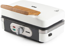 DOMO DO9277C - 3-in-1 Wafelijzer Tosti-ijzer Contactgrill - PFAS-vrij Verwisselbare Platen - Powder White