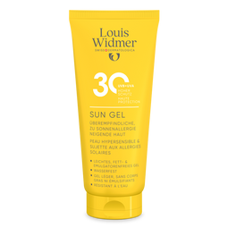 Louis Widmer Sun Gel 30 - Zonnebrandgel - Hoge bescherming - Zonder parfum