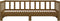vidaXL - Slaapbank - uitschuifbaar - grenenhout - honingbruin - 2x(90x190) - cm