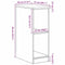 vidaXL - Garagekast - 30x51x85 - cm - massief - grenenhout - artisan - eikenkleurig