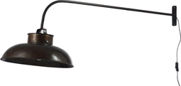 J-Line wandlamp Lounge - metaal - zwart