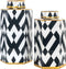 Richmond Pot Arto klein goud (Black/white)