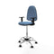 Piqueras y Crespo B1D05RF - Bureaustoel - Hoogteverstelbaar met armleuning - Hemelsblauw