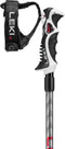 LEKI Hot Shot S - Skistokken - Trigger S Systeem - zwart/grijs/rood 120 cm