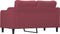 vidaXL - Tweezitsbank - 140 - cm - stof - wijnrood