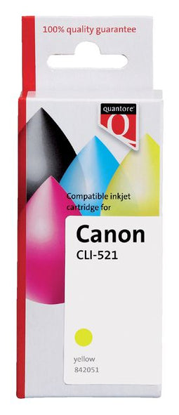 Inktcartridge quantore canon cli-521 + chip geel | 1 stuk | 35 stuks