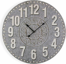 Muurklok Versa Hout (3 x 58 x 58 cm)