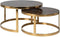 Richmond Interiors Salontafel Conrad set van 2 (Gold)