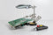 Goobay 51226 - 3e hand met vergrootglas en LED's - Zwaar statief met soldeerbouthouder en spons