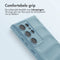 imoshion Hoesje - Geschikt voor Samsung Galaxy S24 Ultra - EasyGrip Backcover - Lichtblauw