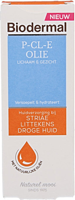 Biodermal P-CL-E Olie - Huidolie - Huidverzorging voor striae, littekens en droge huid - Huidolie 75 ml
