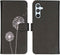 iMoshion Hoesje Geschikt voor Samsung Galaxy A54 (5G) Hoesje Met Pasjeshouder - iMoshion Design Softcase Bookcase - Zwart / Dandelion