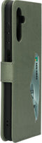 Mobiparts Galaxy A13 (2022) 5G - Classic Wallet Case - Ruimte voor pasjes - Groen