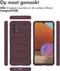 imoshion Hoesje Geschikt voor Samsung Galaxy A32 (4G) Hoesje Siliconen - imoshion EasyGrip Backcover - Aubergine