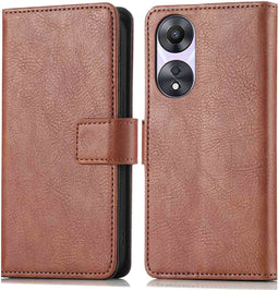 iMoshion Hoesje Geschikt voor Oppo A58 Hoesje Met Pasjeshouder - iMoshion Luxe Bookcase - Bruin
