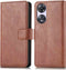iMoshion Hoesje Geschikt voor Oppo A58 Hoesje Met Pasjeshouder - iMoshion Luxe Bookcase - Bruin