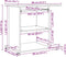 vidaXL - Computerbureau - 80x50x75 - cm - bewerkt - hout - artisanaal - eikenkleur