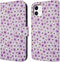 iMoshion Hoesje Geschikt voor iPhone 11 Hoesje Met Pasjeshouder - iMoshion Design Bookcase smartphone - Meerkleurig / Purple Flowers
