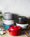 Staub - Braadpan - Gietijzer - ø 24 cm - Kersenrood
