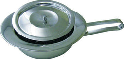 Bedpan RVS Ø 30 cm - Klassieke bedpan met deksel - Unisex