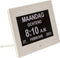 Dementieklok - 7 inch digitaal display - Wit - Medicatiealarm - Wekkers - Met afstandsbediening