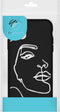 iMoshion Hoesje Geschikt voor iPhone 6s / 6 Hoesje Siliconen - iMoshion Design hoesje - Wit / Zwart / Line Art Woman White