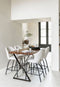 MUST Living Counter chair Bloom,100x54x57 cm, polaris natural, seat height 65 cm