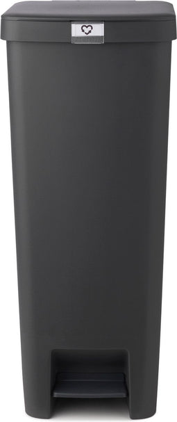 Brabantia StepUp - Pedaalemmer - 40 liter - Zachte sluiting - Dark Grey